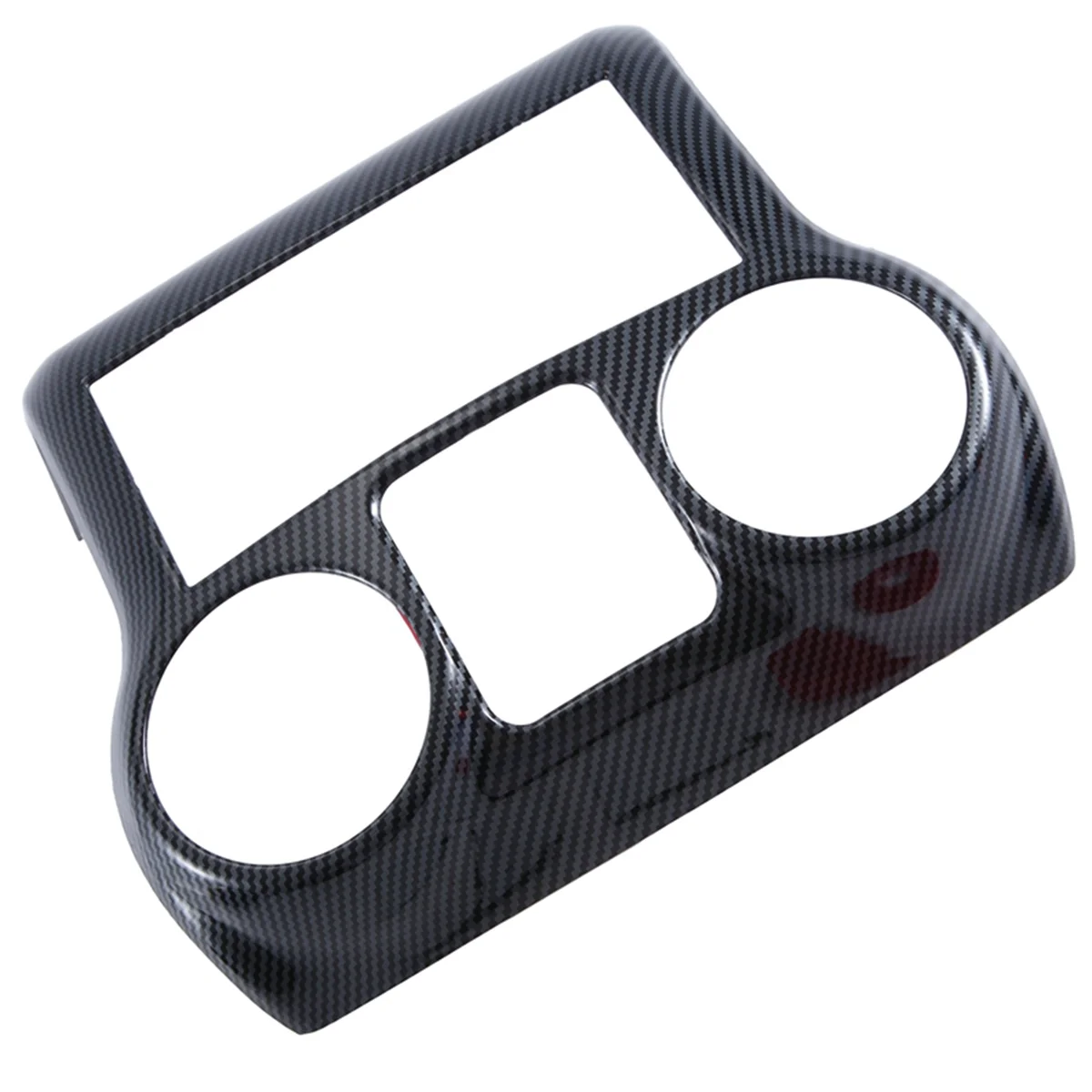 Car Modification Accessories Center Console Decorative Panel Interior Black Carbon Pattern for Jeep Wrangler JK 2011-17