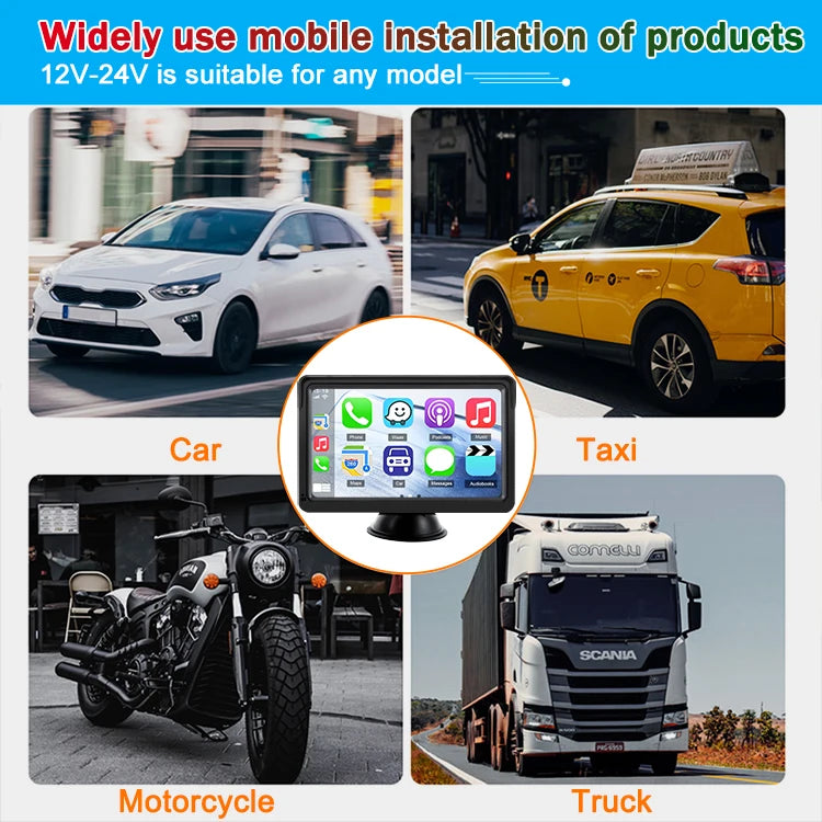 7090 mp5 car display wireless portable carplay car monitor car radio monitor