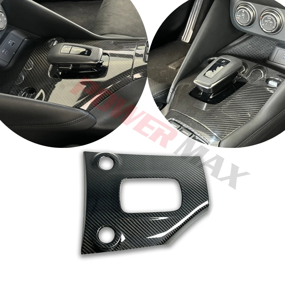 Dry Carbon Fiber Effect Interior Shift Area Frame Cover Accessories for Nissan 400Z RZ34 2023