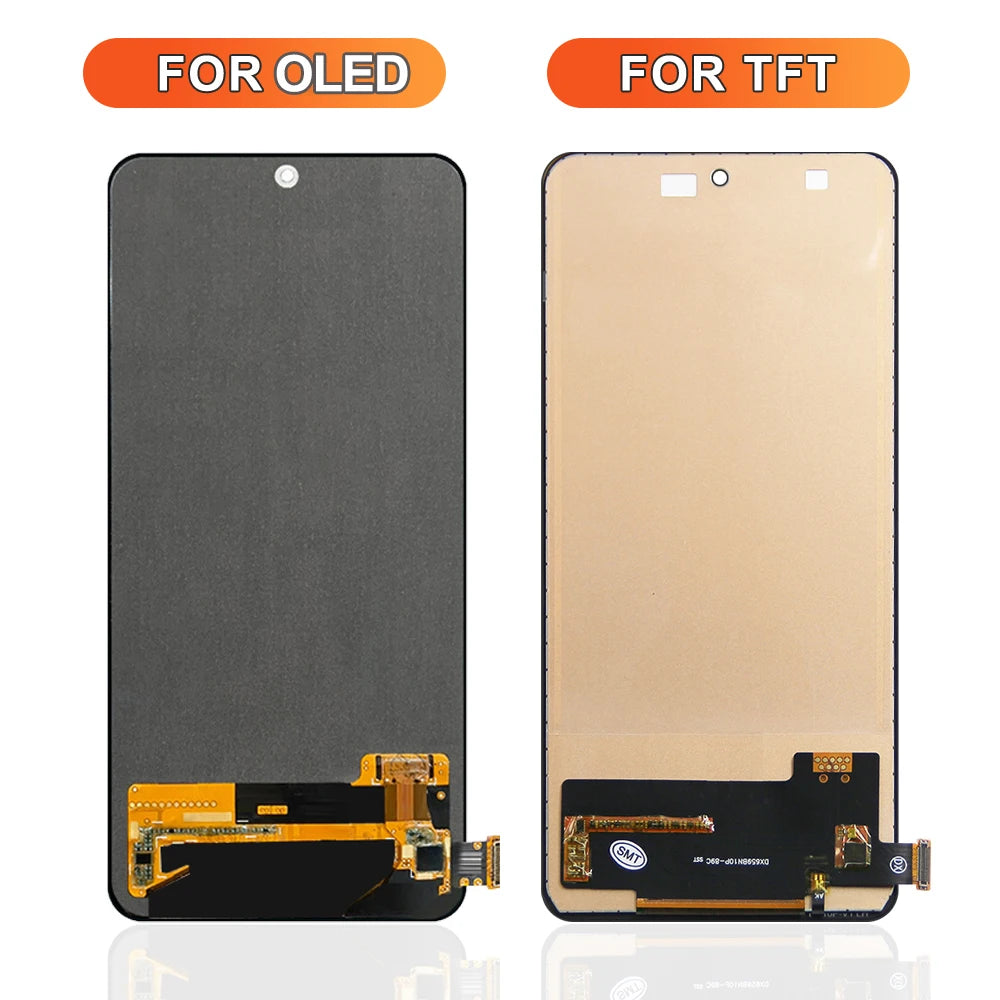 6.67" AMOLED For Xiaomi Redmi Note 10 Pro LCD Display, with Frame Touch Panel For Redmi Note10Pro 4G M2101K6G Screen Replacement