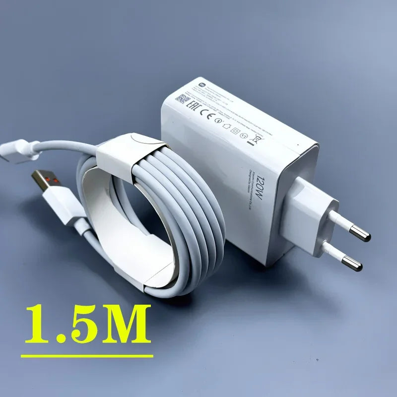 Xiaomi Charger 120W Original EU US Fast charge 6A usb C Cable  for Mi 12 12S 11t 13 Pro Poco F4 GT Redmi Note 13 Type C Cable