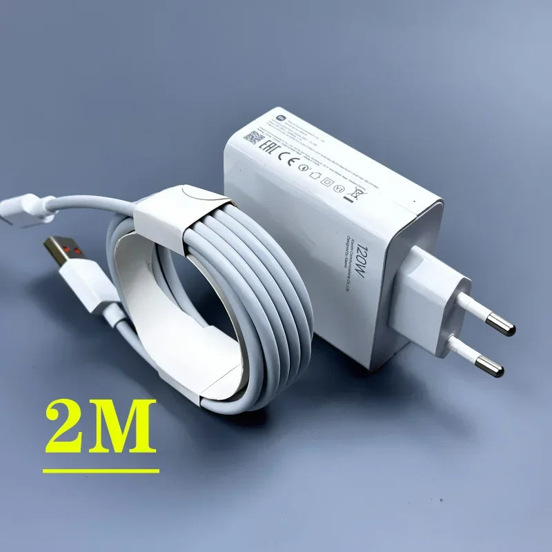 Xiaomi Charger 120W Original EU US Fast charge 6A usb C Cable  for Mi 12 12S 11t 13 Pro Poco F4 GT Redmi Note 13 Type C Cable