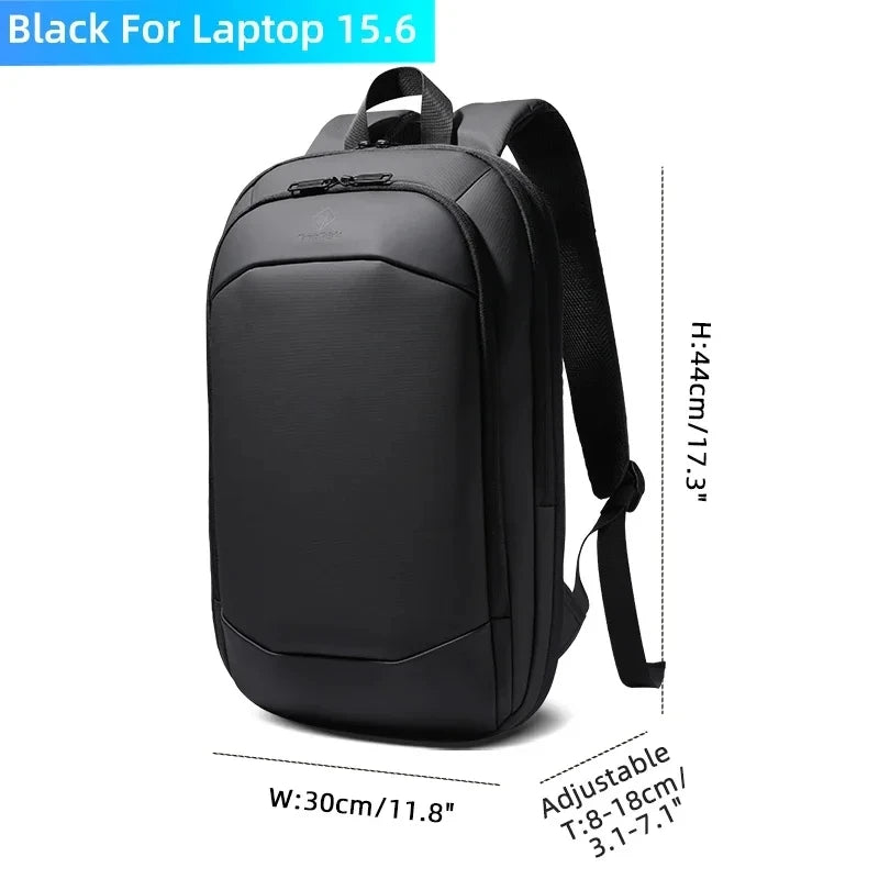 HcanKcan Men's Waterproof Backpack Business Laptop packs Travel Male Expandable Bags USB Charging Multifunction Women's Backpack