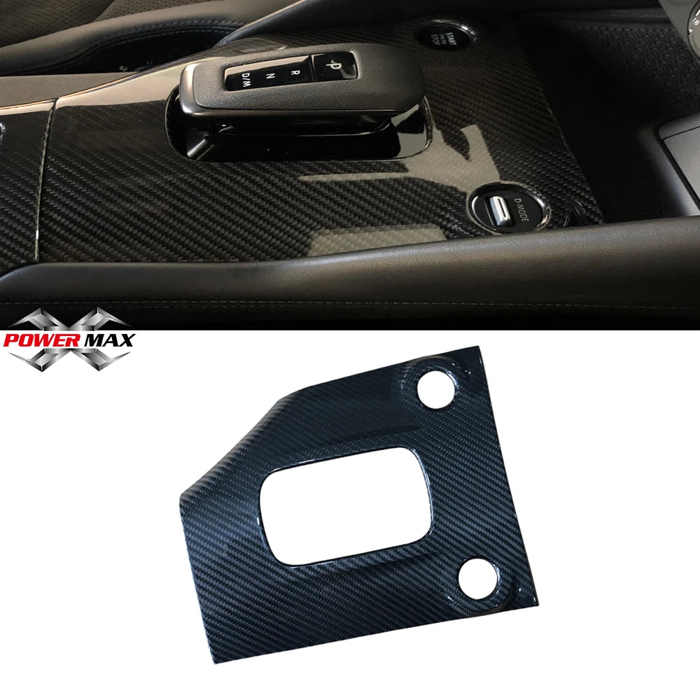 Dry Carbon Fiber Effect Interior Shift Area Frame Cover Accessories for Nissan 400Z RZ34 2023